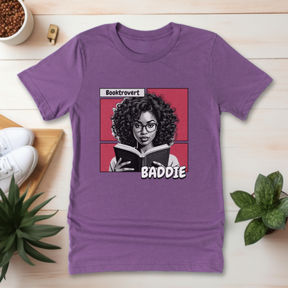 Booktrovert Baddie T-Shirt | Black Girl Magic