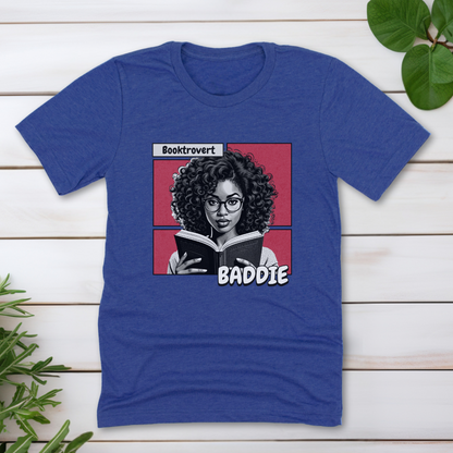 Booktrovert Baddie T-Shirt | Black Girl Magic