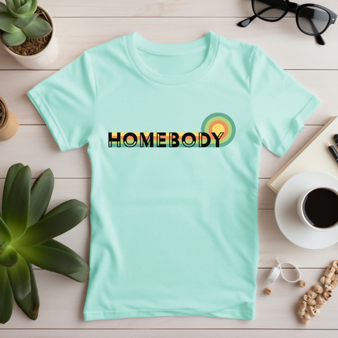 Retro Rainbow Homebody T-Shirt