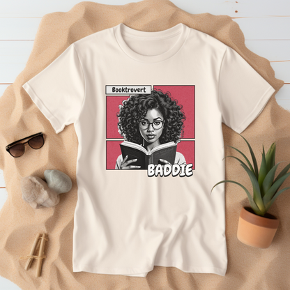 Booktrovert Baddie T-Shirt | Black Girl Magic