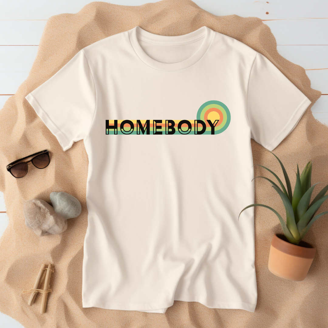 Retro Rainbow Homebody T-Shirt