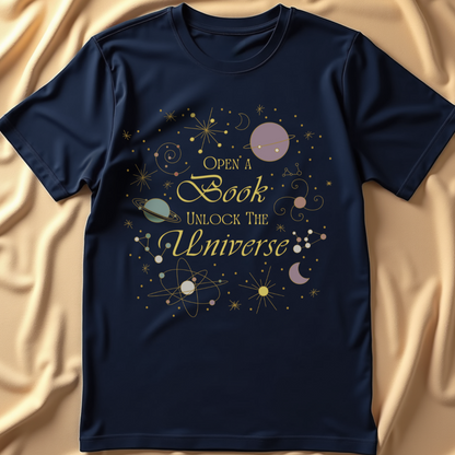 Open a Book, Unlock the Universe T-Shirt