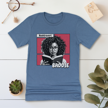 Booktrovert Baddie T-Shirt | Black Girl Magic