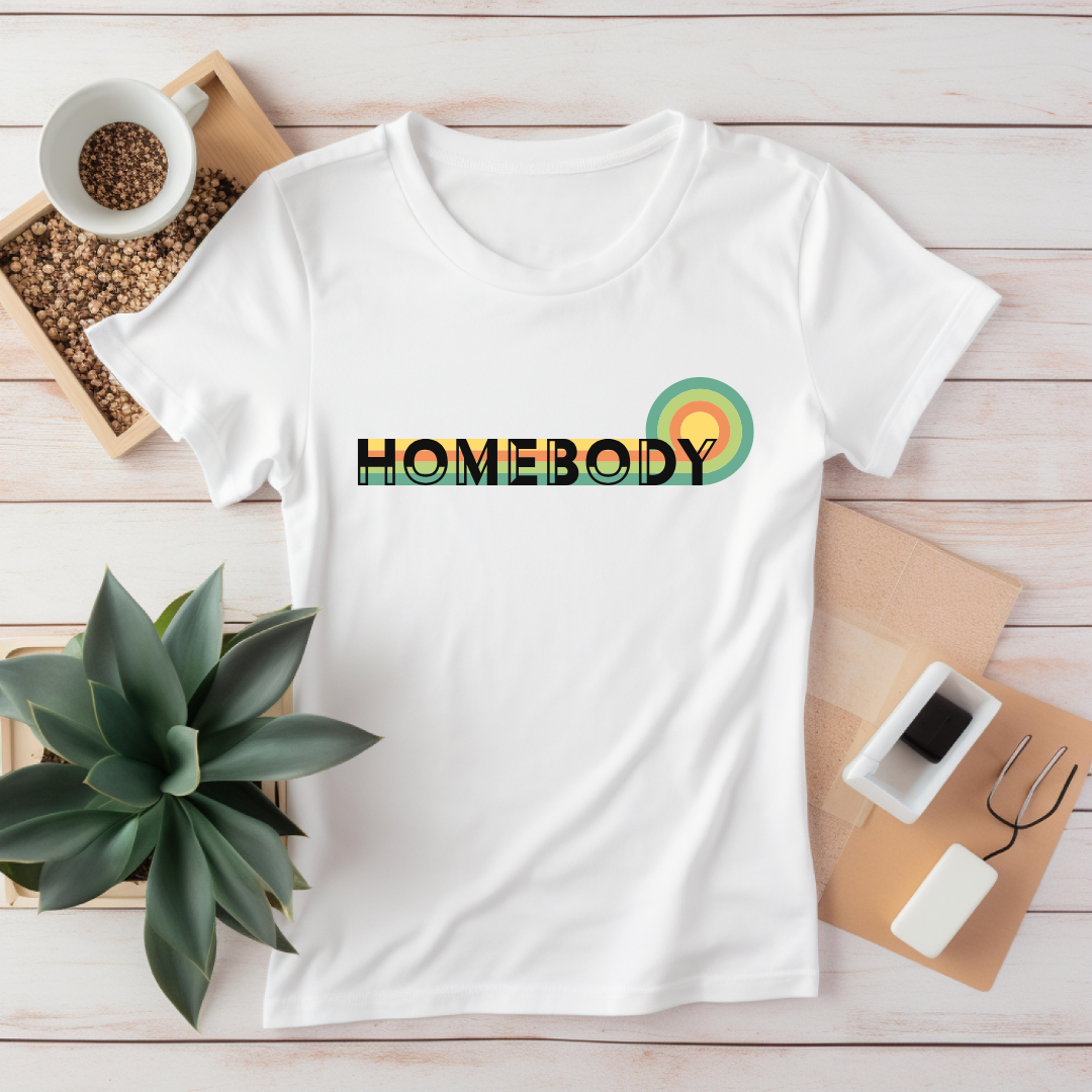 Retro Rainbow Homebody T-Shirt